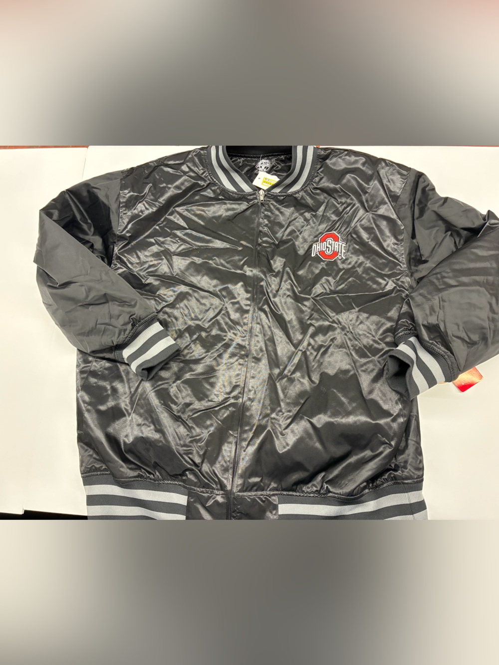 NEW Rivalry Threads Men's Ohio State Zip Up Bomber Jacket Size Large
